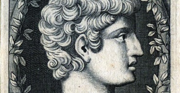Litografia che ritrae Cornelio Nepote