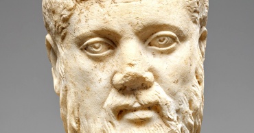 scultura platone viso