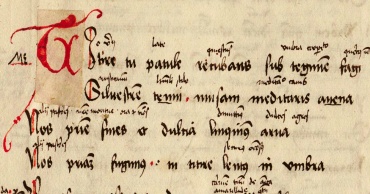 Manoscritto delle Bucoliche di Virgilio del XV secolo d.C.