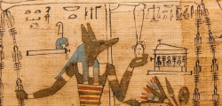 Papiro dei morti con dettaglio di Meskhenet