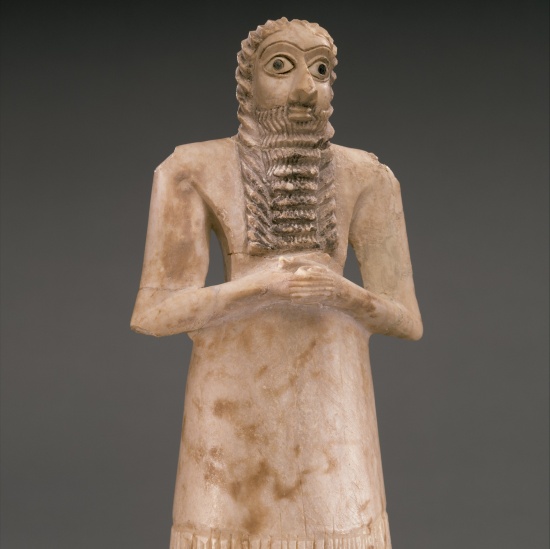 Statuetta di uomo venerante da Tell Asmar - Mesopotamia