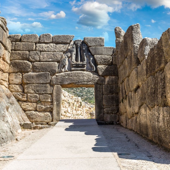 Porta dei leoni a Micene