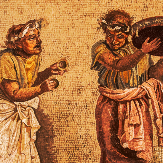 Mosaico romano a Pompei - Corso di latino per principianti