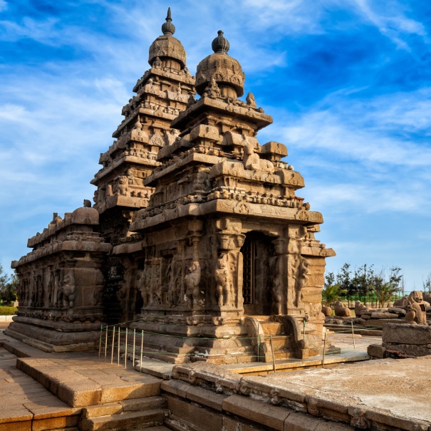 Tempio indù a Mahabalipuram, Tamil Nadu