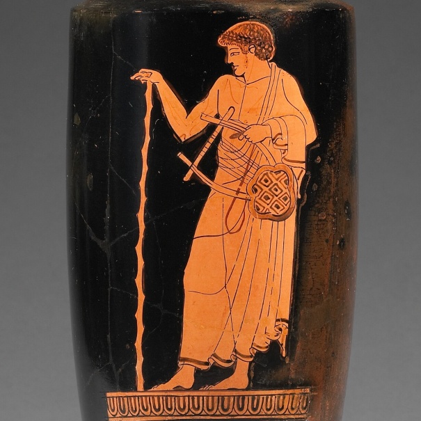 Poeta greco su lekythos
