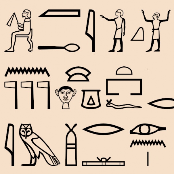 Esempi di geroglifici egiziani