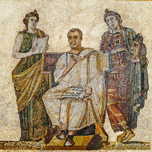 Tunisi - Museo del Bardo - Mosaico con Virgilio e le Muse