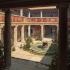 Un cortile di una villa pompeiana